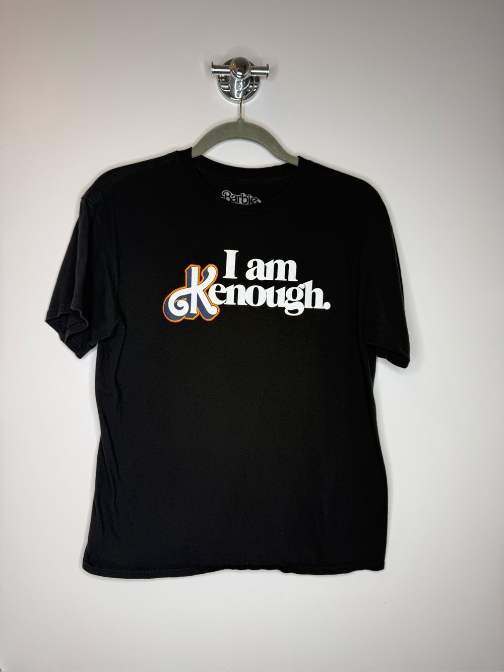 Barbie Movie “I Am Kenough” T Shirt XL Black Graphic Tee Womens